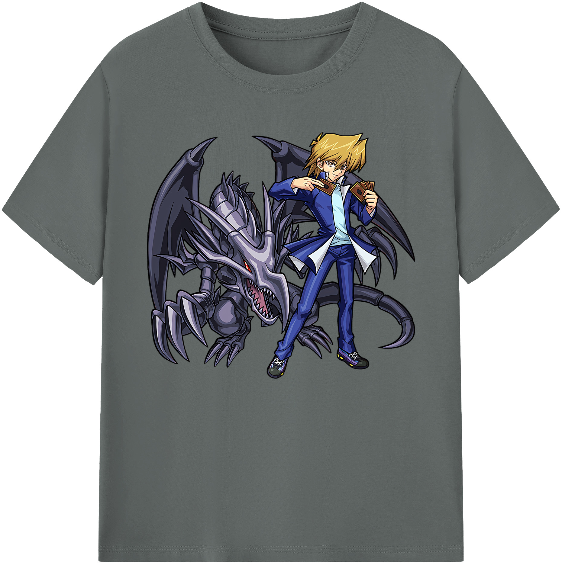 （画像用） 遊☆戯☆王 Yu-Gi-Oh! 綿100％ メンズ半袖Tシャツ｜肌触りやわらか＆通気性
